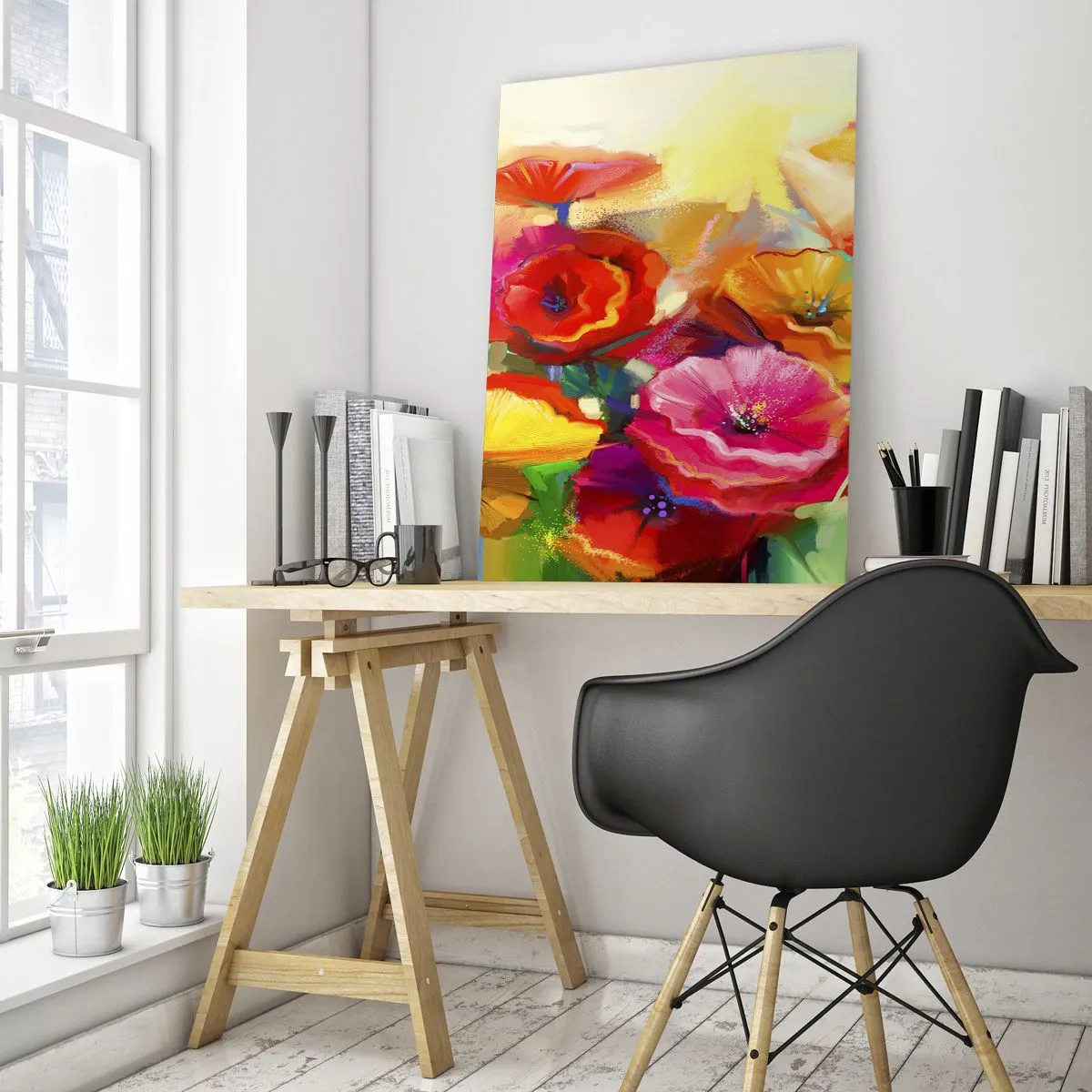 Obraz na skle - Nejenom červené - 50x70 cm