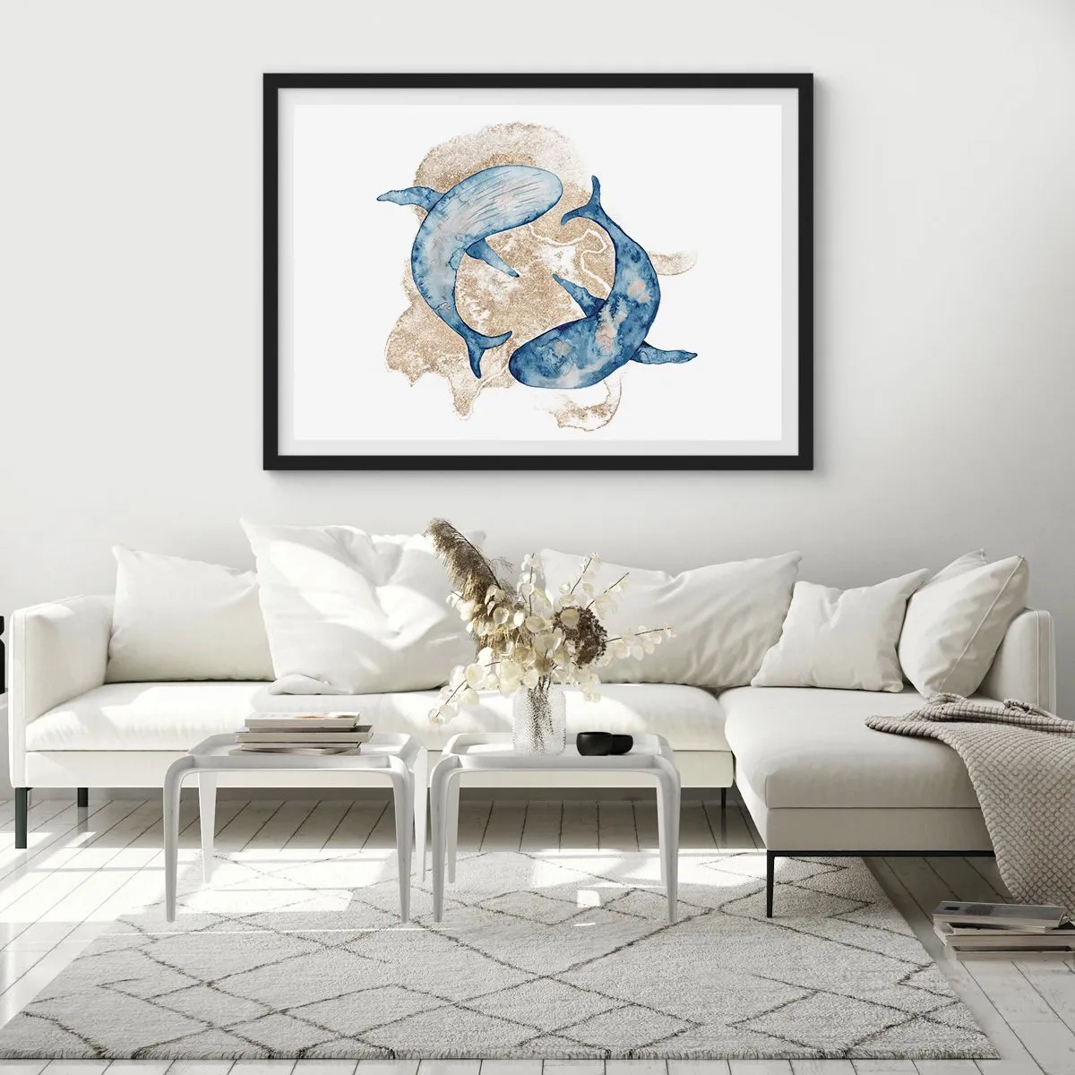 Plakát v černém rámu - Přátelství nebo láska? - 100x70 cm