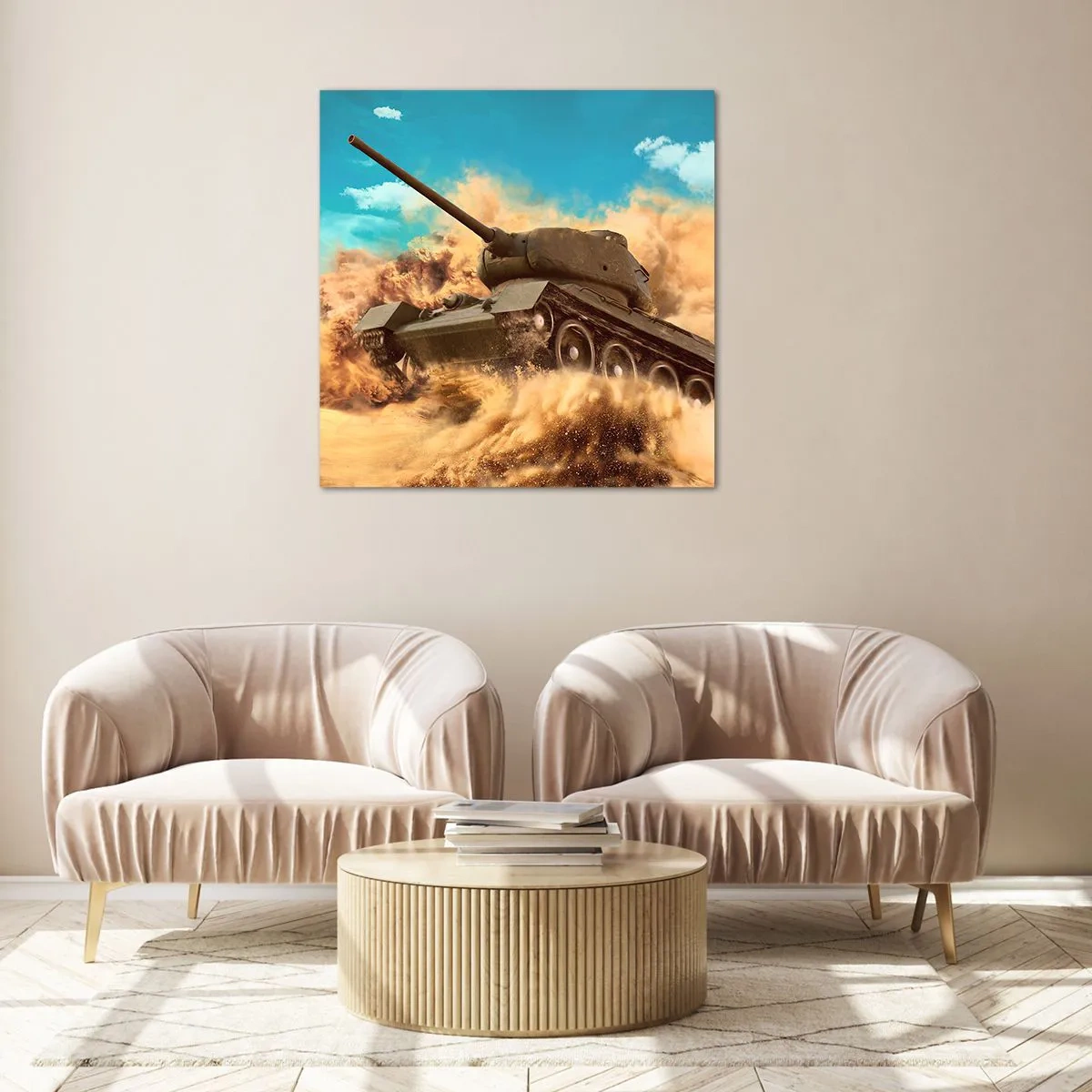 Obraz na skle - Nedá se porazit - 60x60 cm