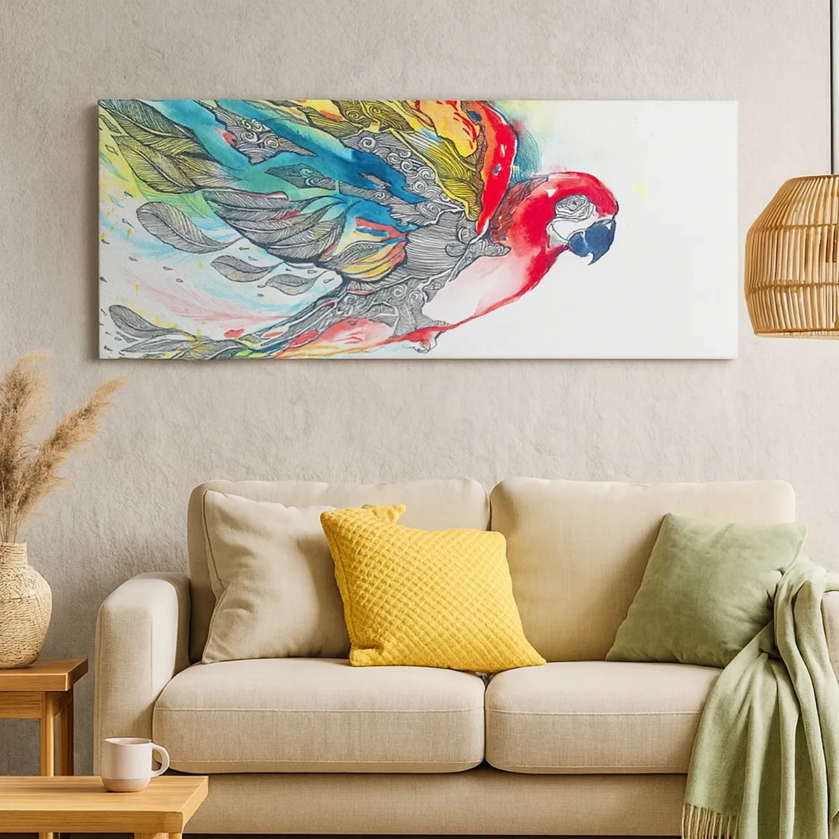 Obraz na plátně - Žij barevně - 30x30 cm