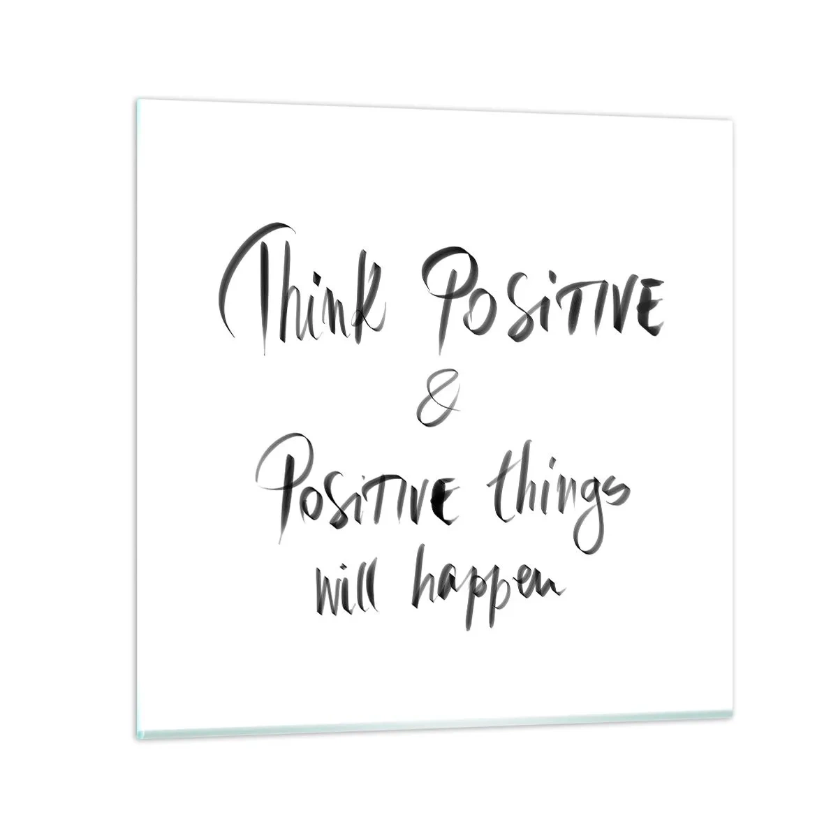 Obraz na skle - Jak žít? - 50x50 cm