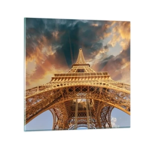 Obraz na skle - Jak lidstvo dosáhlo nebe - 30x30 cm