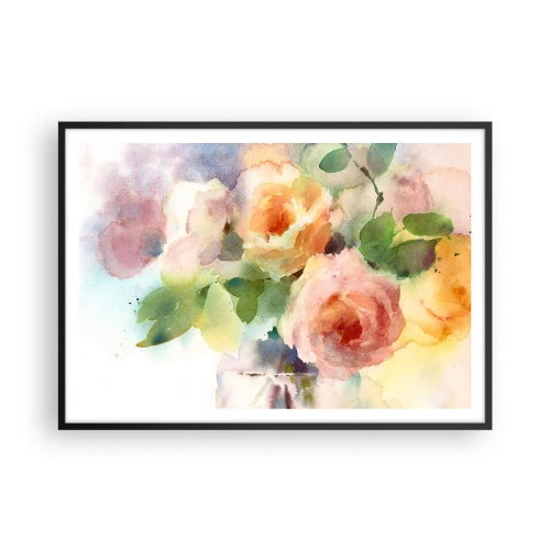 Plakát v černém rámu - Jemné jako akvarel - 100x70 cm