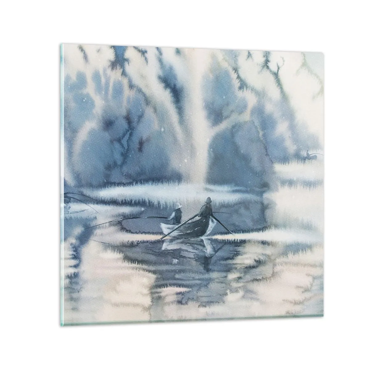 Obraz na skle - Rybáři ve svém ráji - 50x50 cm
