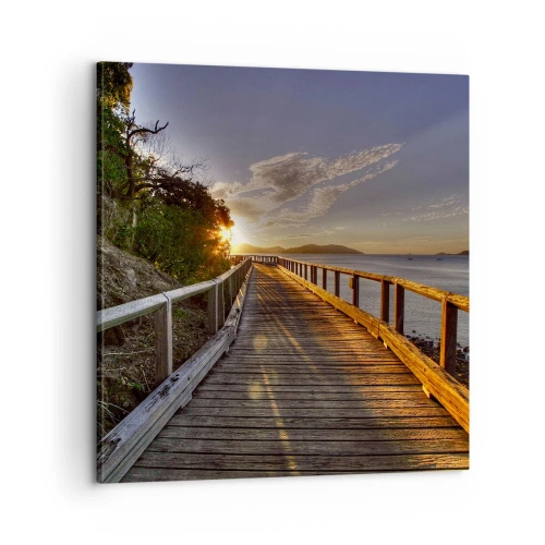 Obraz na plátně - Jít, stále jít směrem ke slunci - 60x60 cm