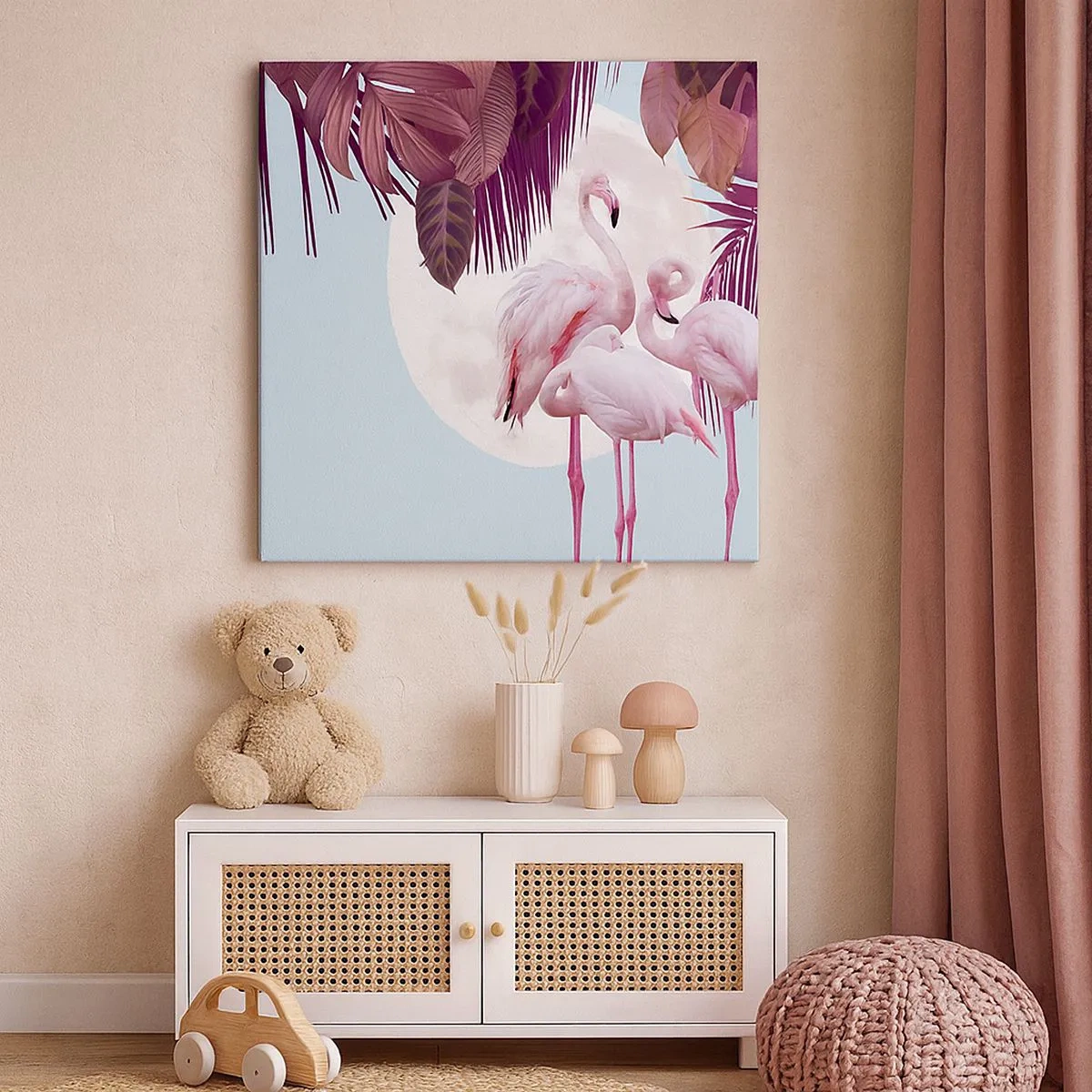 Obraz na plátně - Tři ptačí grácie - 30x30 cm