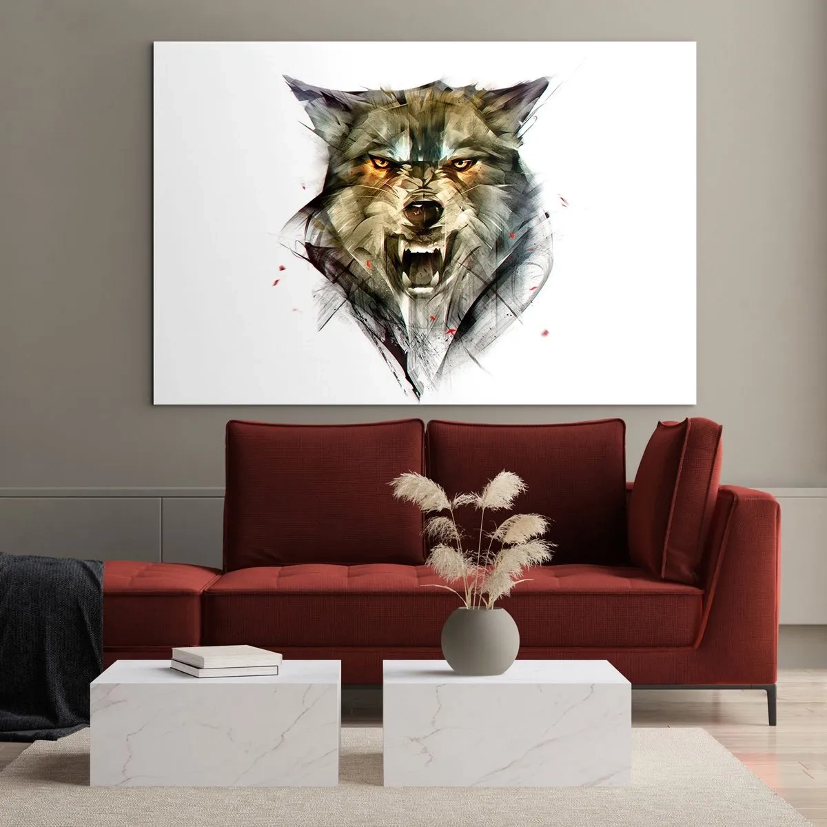 Obraz na skle - Ani krok! - 120x80 cm