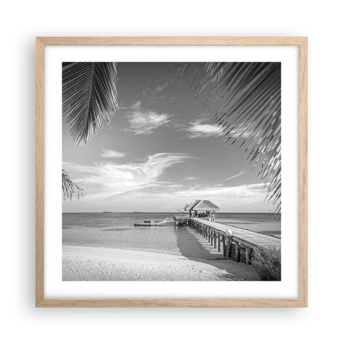 Plakát v rámu světlý dub - Vzpomínka nebo sen? - 50x50 cm