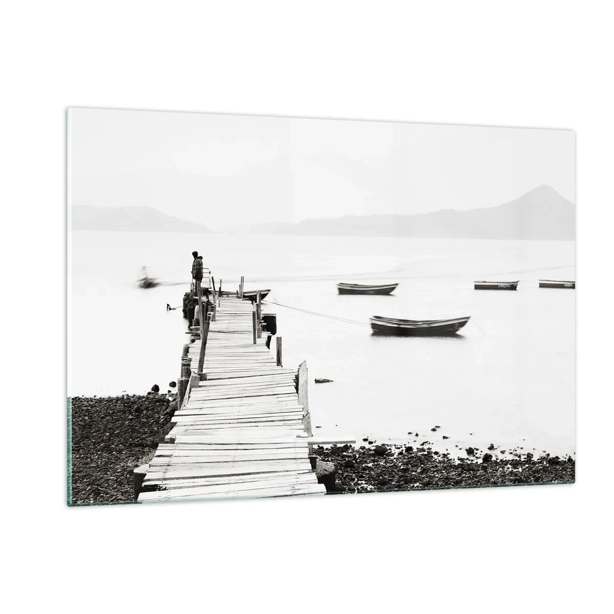 Obraz na skle - U tiché a čisté vody - 120x80 cm