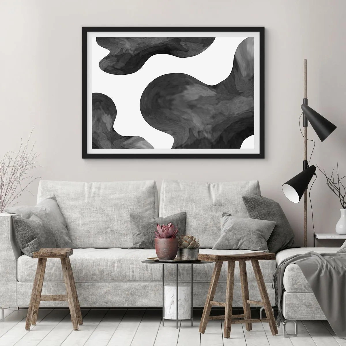 Plakát v černém rámu - Mléčná dráha - 40x30 cm