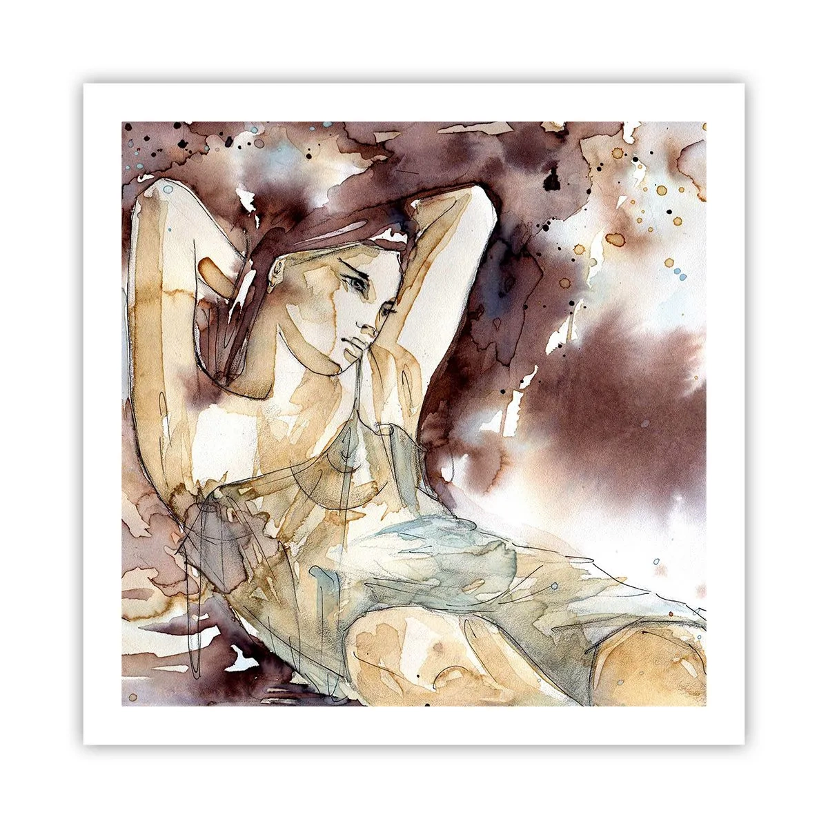 Plakát - V náladě lila - 60x60 cm