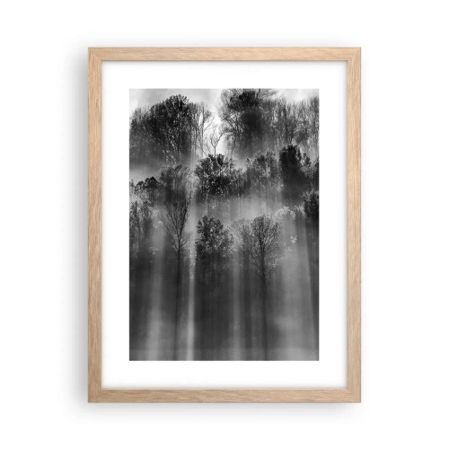 Plakát v rámu světlý dub - V paprscích světla - 30x40 cm