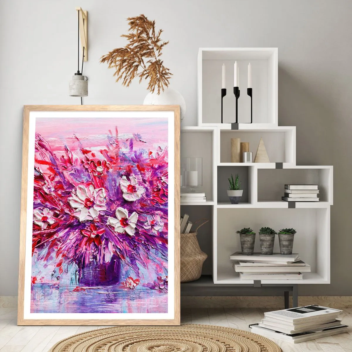 Plakát v rámu světlý dub - Nevinnost a vášeň  - 30x40 cm