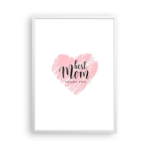 Plakát v bílém rámu - Vždy pravá chvíle - 50x70 cm