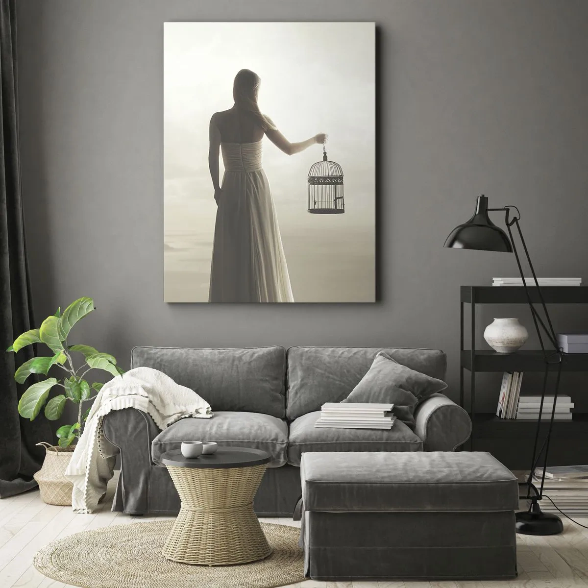 Obraz na plátně - Buď svobodná - 45x80 cm