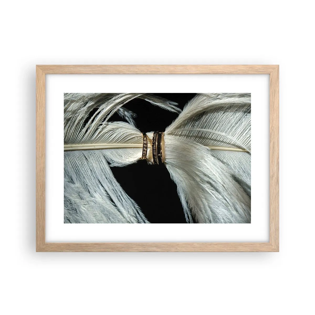 Plakát v rámu světlý dub - …a neopustím tě…. - 40x30 cm