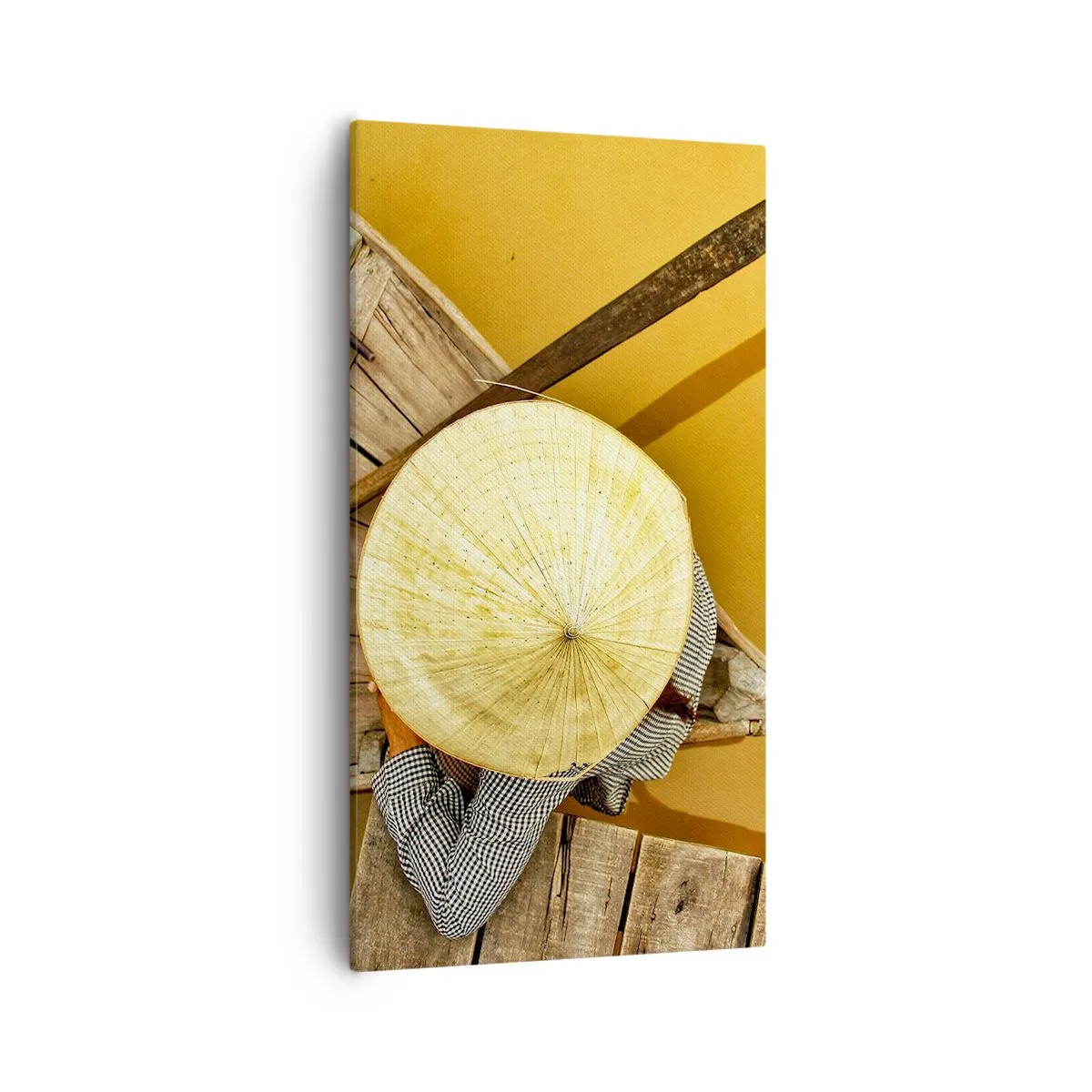 Obraz na plátně - Život na žluté řece - 55x100 cm