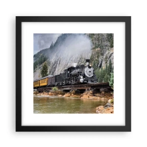 Plakát v černém rámu - Kampak? Kam? - 30x30 cm