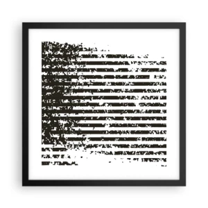 Plakát v černém rámu - Rytmus a šum - 40x40 cm
