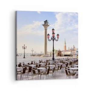 Obraz na plátně - Zveme, vše připraveno - 70x70 cm