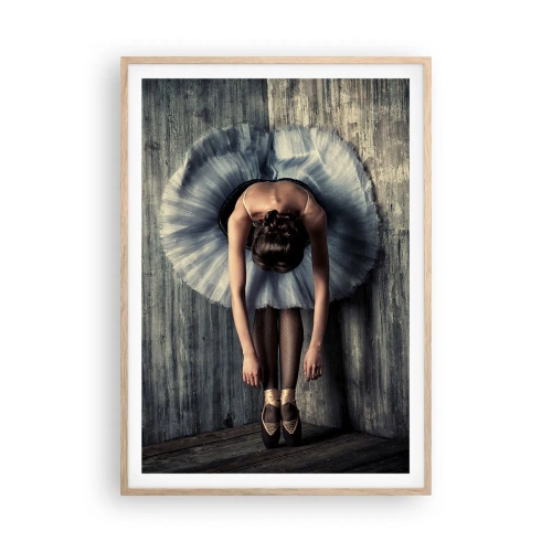 Plakát v rámu světlý dub - Když dohraje hudba - 70x100 cm