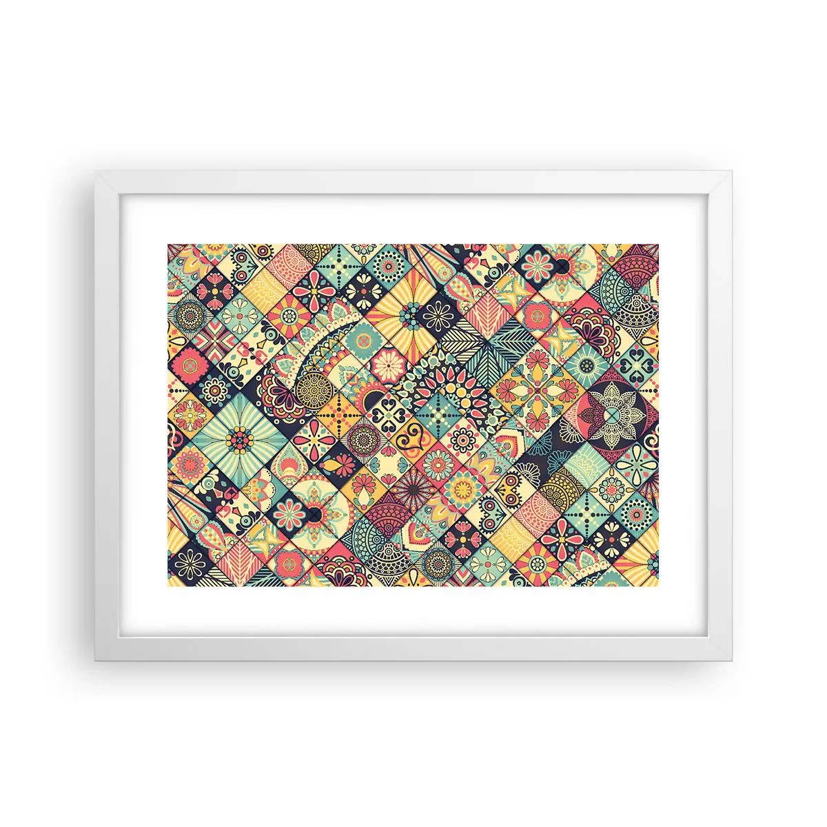 Plakát v bílém rámu - Marokánská vize - 40x30 cm