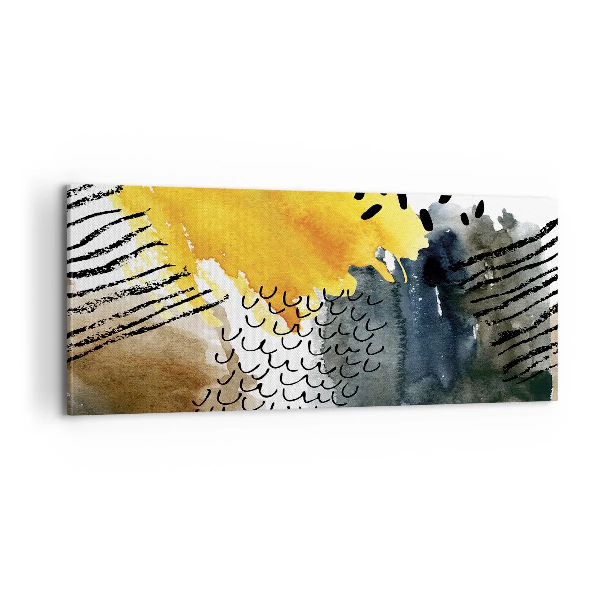 Obraz na plátně - Setkání živlů - 100x40 cm