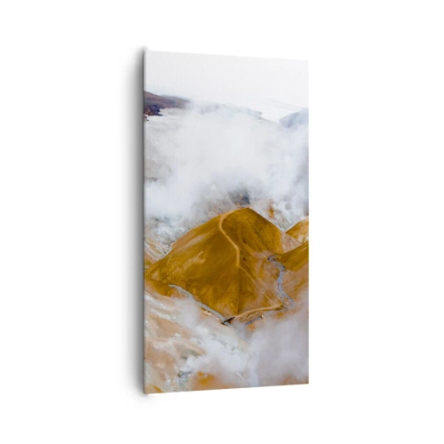 Obraz na plátně - Drsná krása Islandu - 65x120 cm