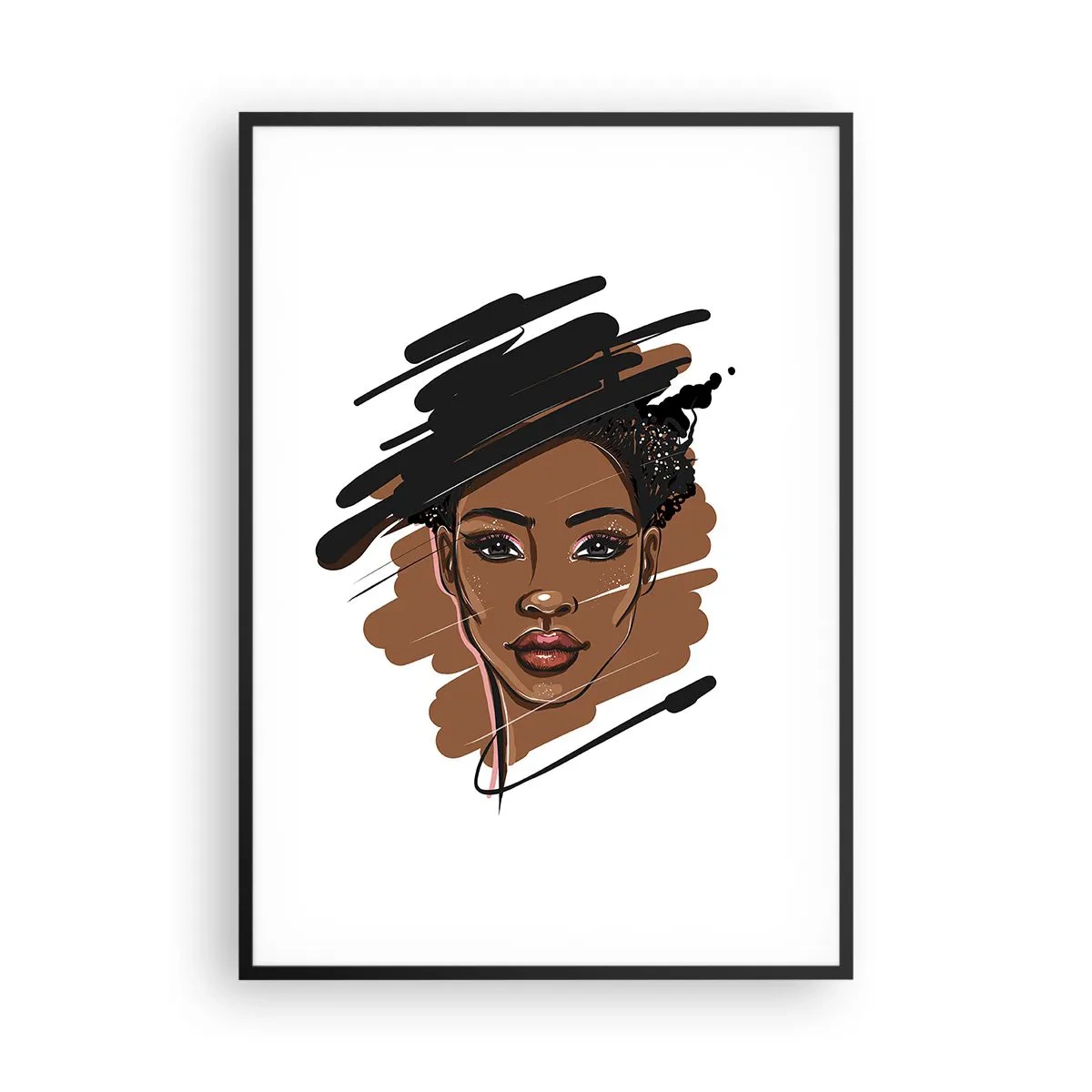 Plakát v černém rámu - Sladká jako čokoláda - 70x100 cm