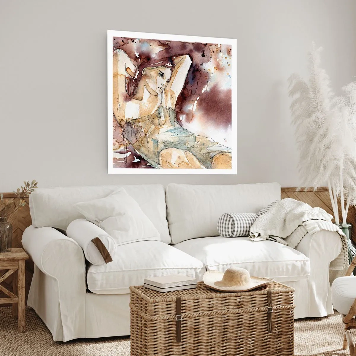 Plakát - V náladě lila - 60x60 cm