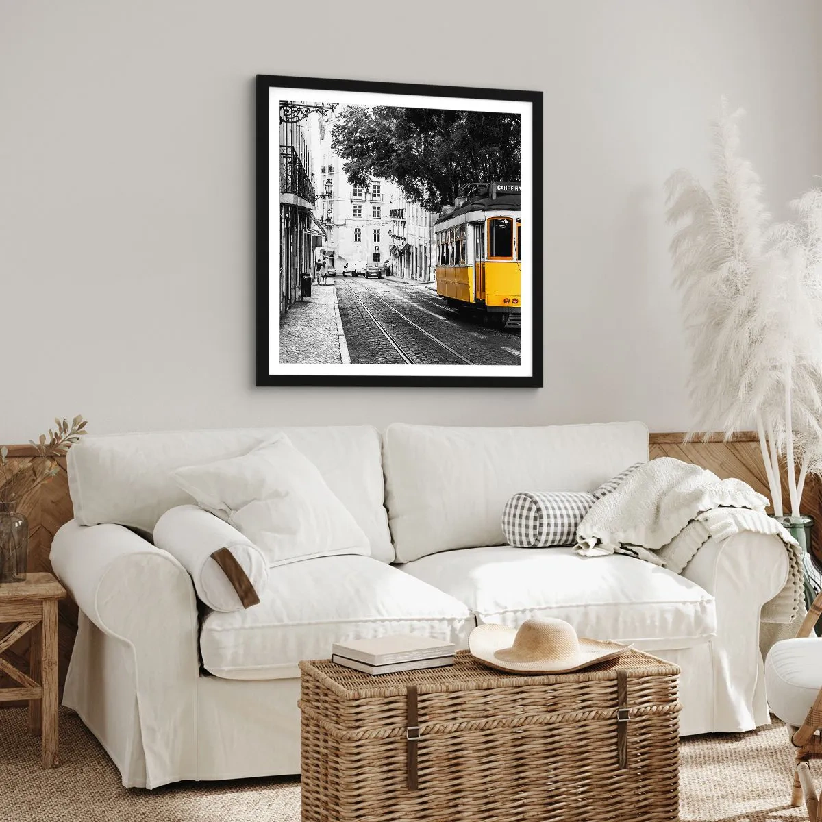 Plakát v černém rámu - Fado v pozadí - 40x40 cm