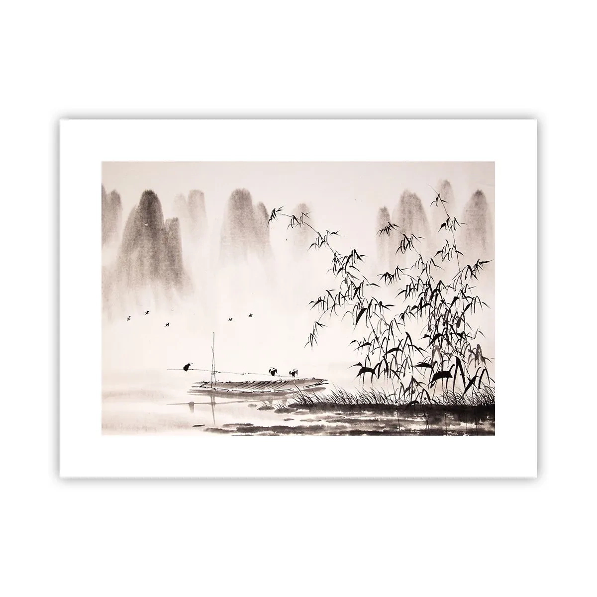 Plakát - Klid rýžových polí - 40x30 cm