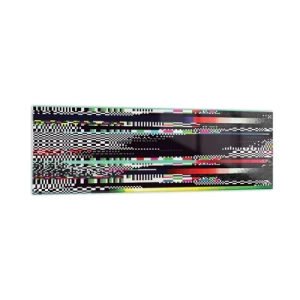 Obraz na skle - Kontrolní obraz skutečnosti - 160x50 cm