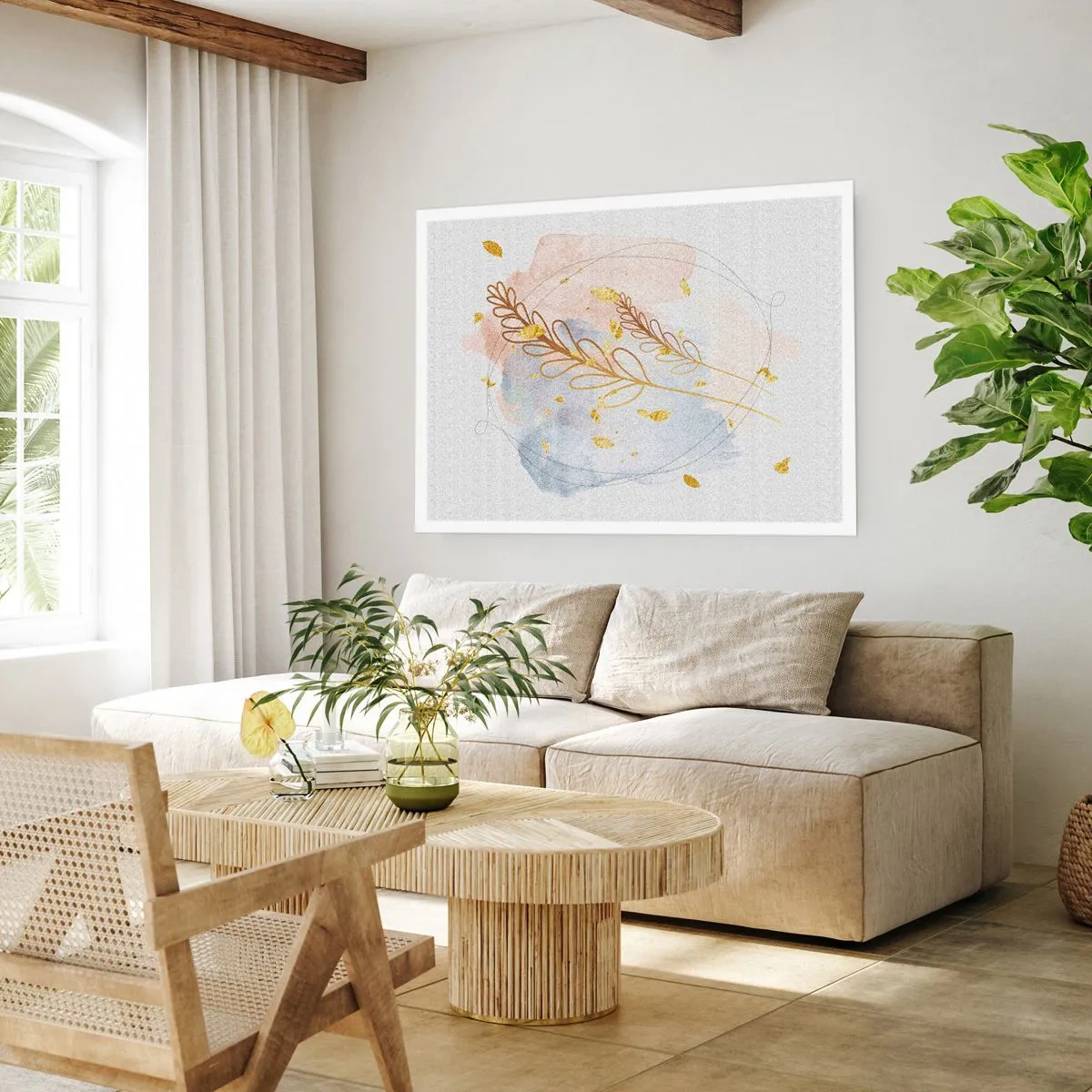 Plakát - Zlatý závan - 100x70 cm