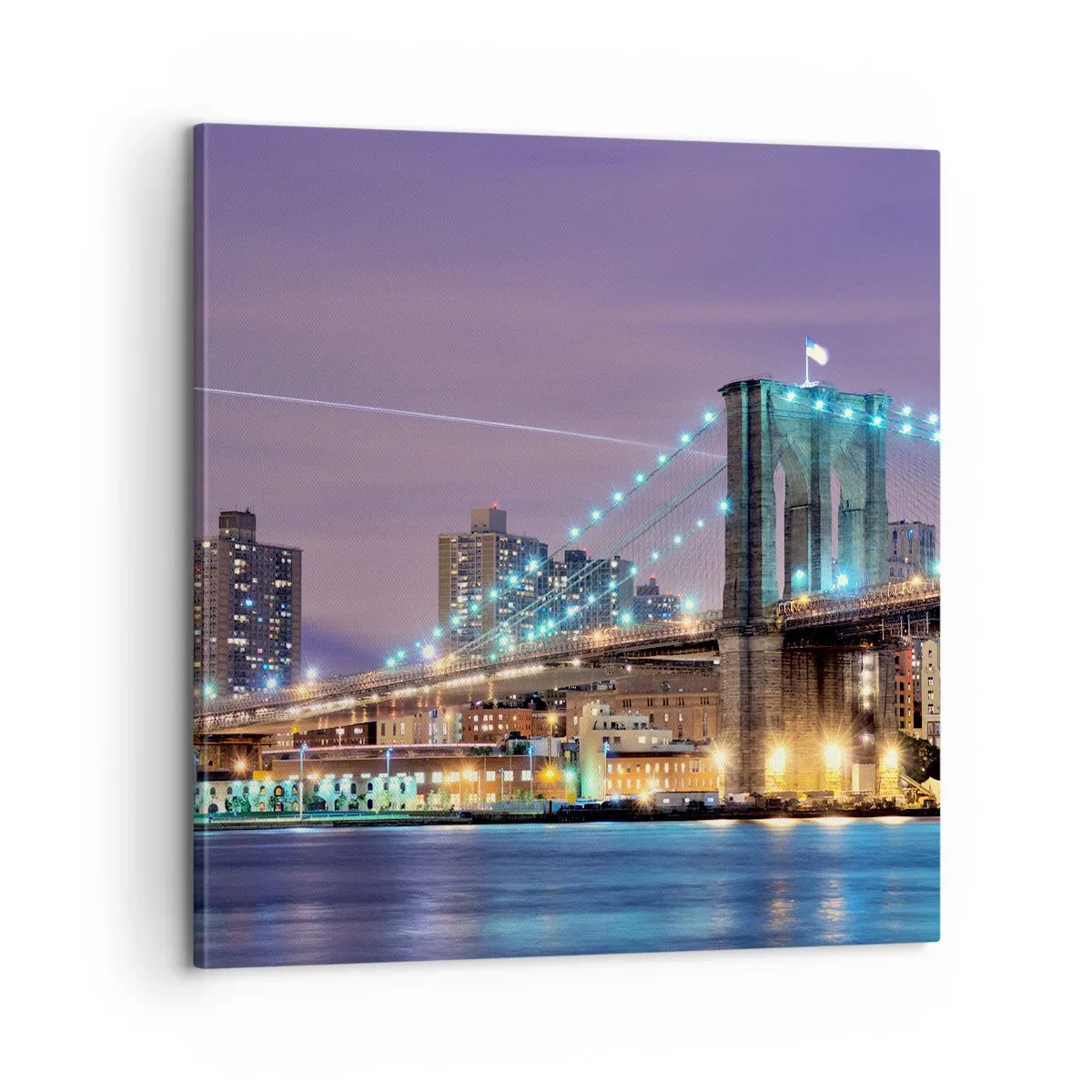 Obraz na plátně - Po mnoho let Brooklynský most - 60x60 cm