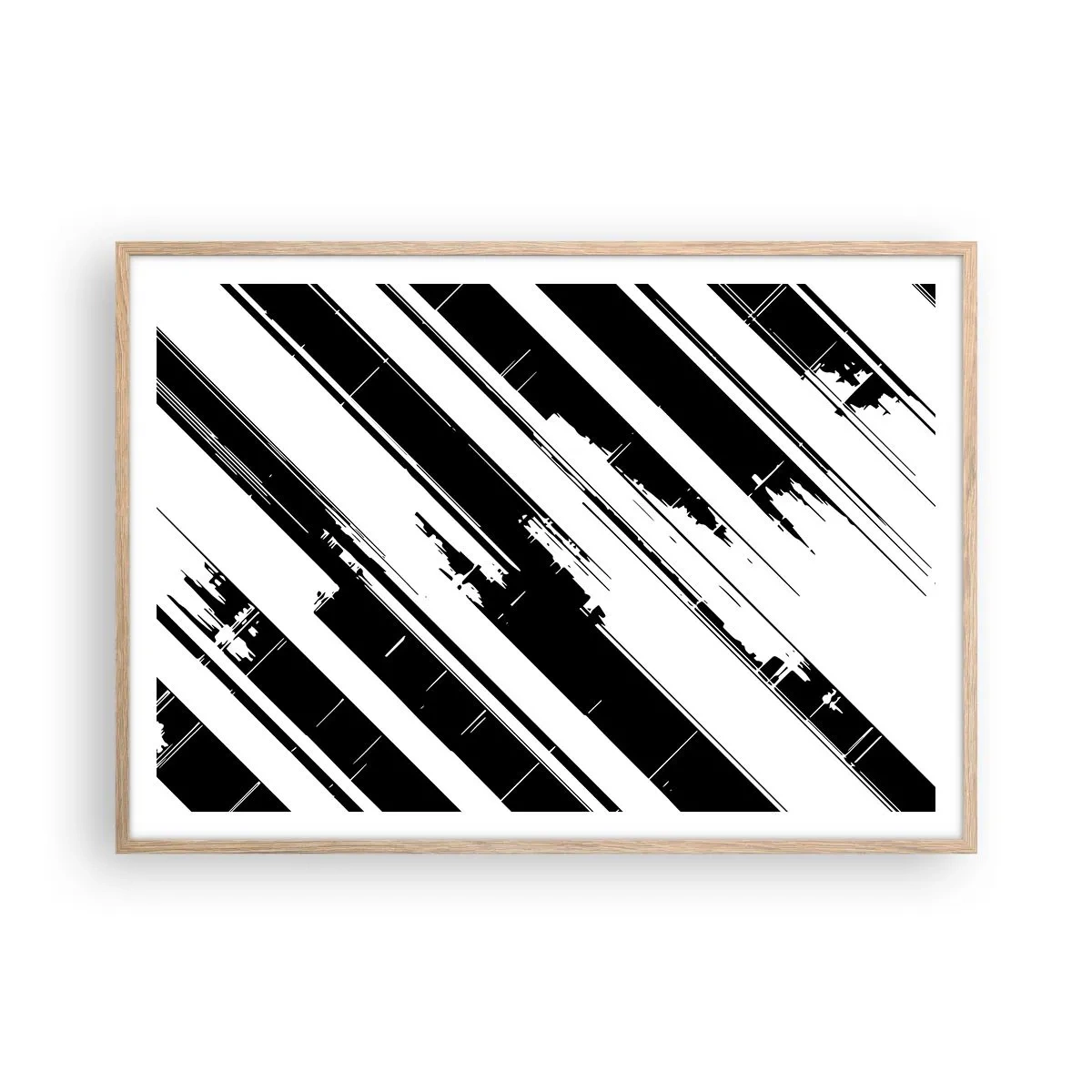 Plakát v rámu světlý dub - Intenzivní a dynamická kompozice - 100x70 cm