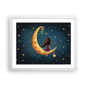 Plakát v bílém rámu - Kdysi dávno… - 50x40 cm