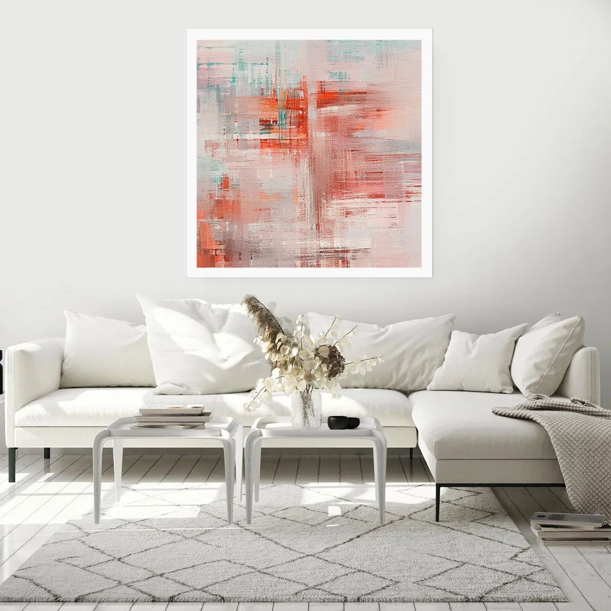 Plakát - Zamlžené. Ale růžové - 40x40 cm