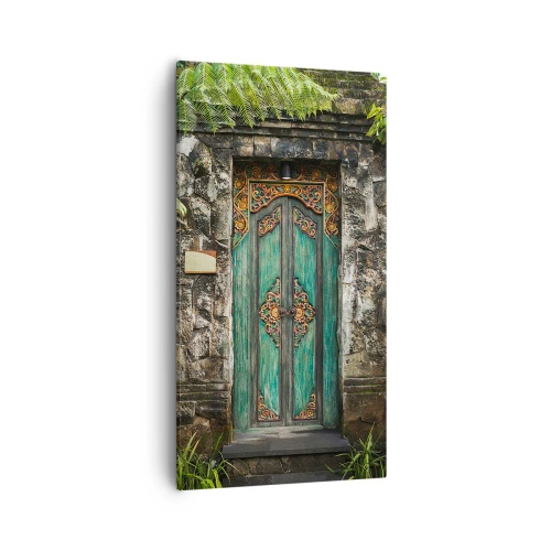 Obraz na plátně - Dveře do exotického světa - 55x100 cm