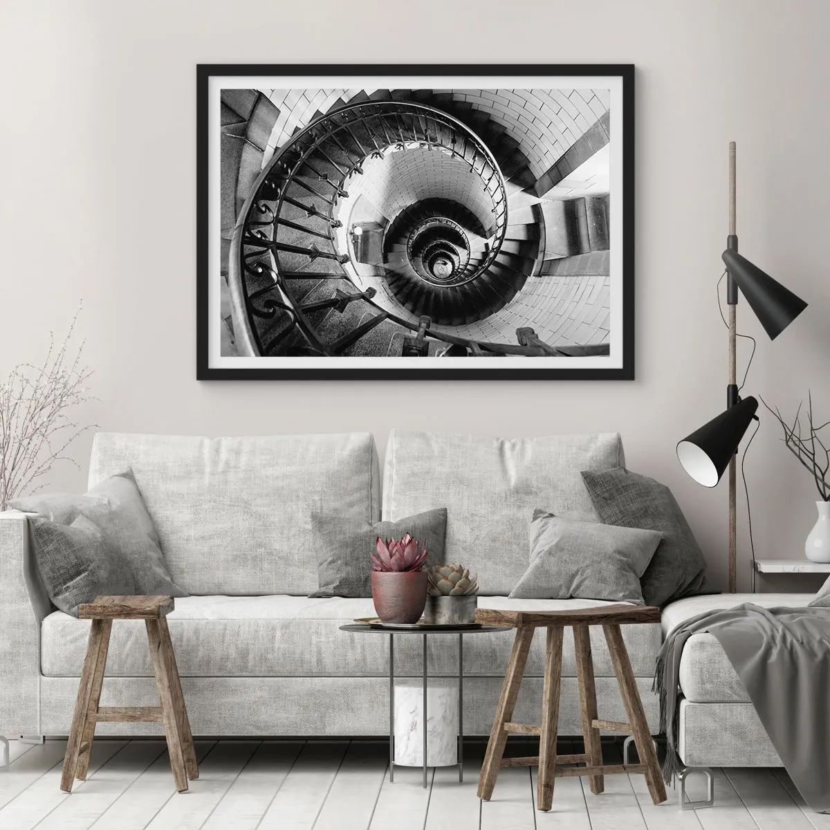 Plakát v černém rámu - Jen výš a výš - 100x70 cm