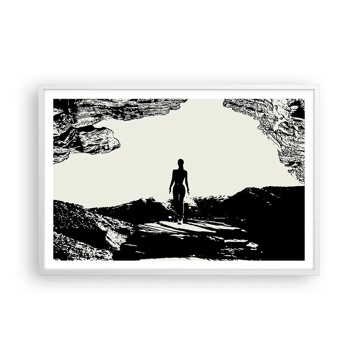 Plakát v bílém rámu - Nový pohled - 91x61 cm