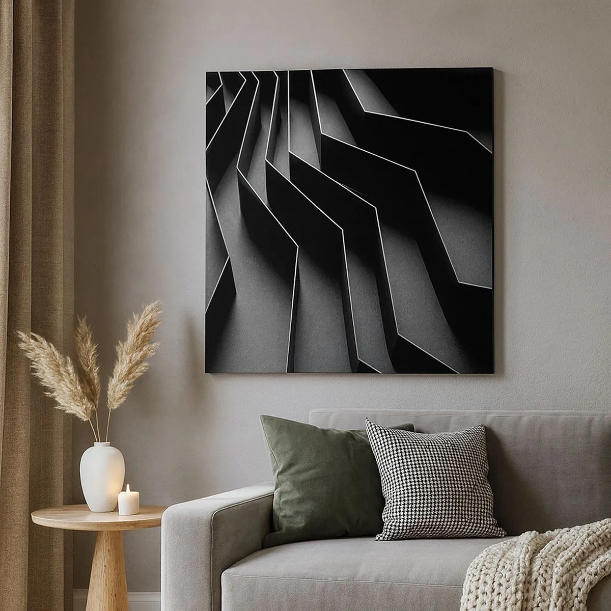 Obraz na plátně - Prostorový pořádek - 30x30 cm