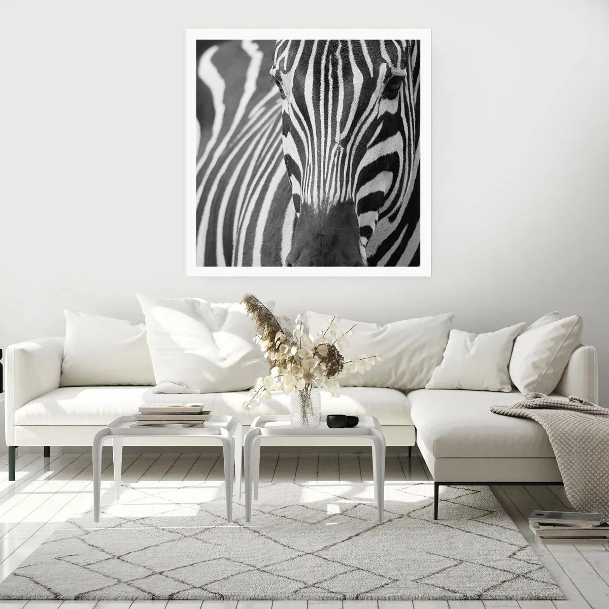 Plakát - Svět je černo-bílý - 40x40 cm