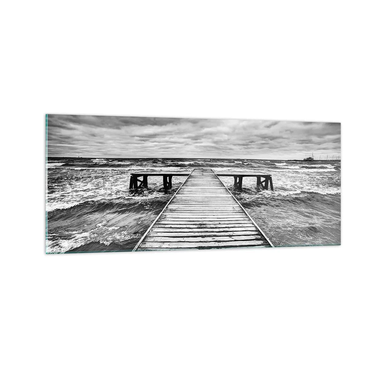 Obraz na skle - Čekám na vítr, co rozfouká… - 100x40 cm