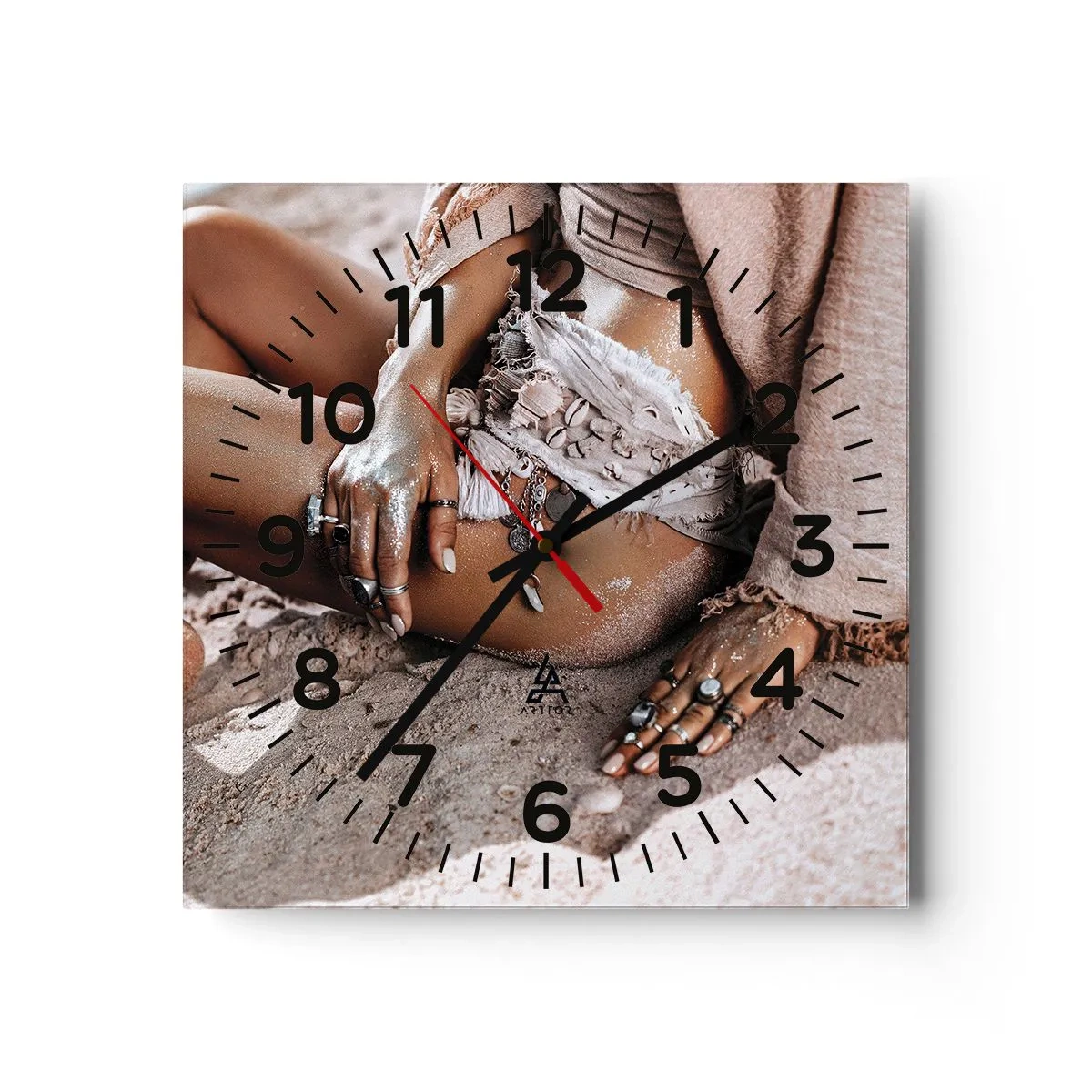 Nástěnné hodiny - Vyplavena na břeh? - 40x40 cm