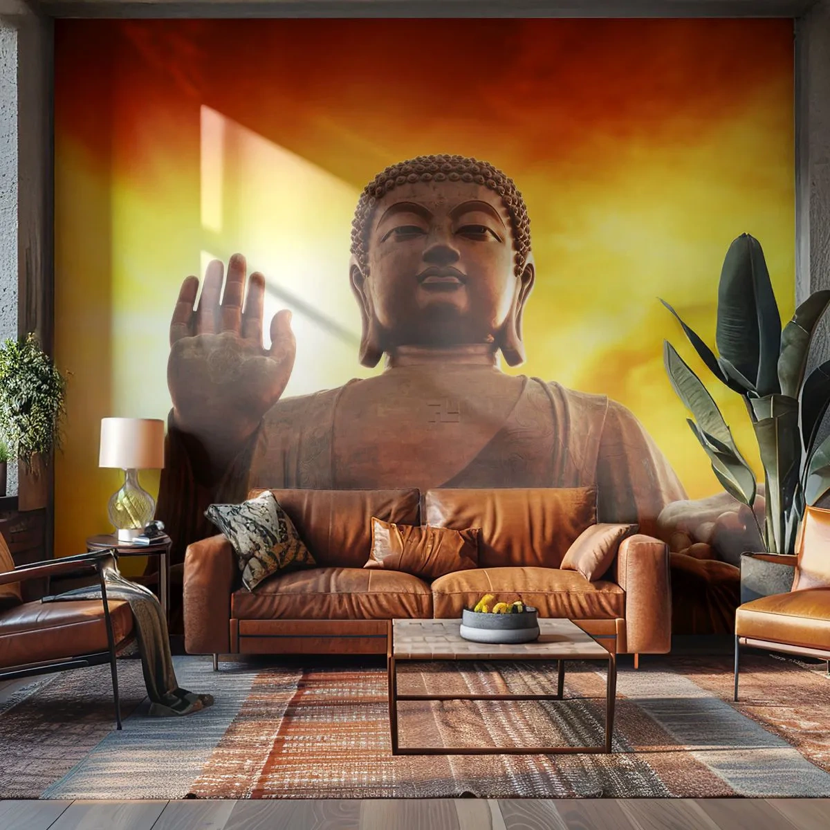 Fototapeta Premium Canvas - Světový mír - Buddha, Náboženství, Kus - 250x175 cm