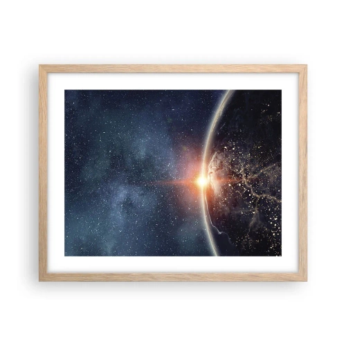 Plakát v rámu světlý dub - V nové perspektivě - 50x40 cm