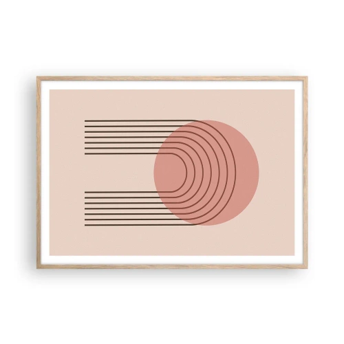 Plakát v rámu světlý dub - Neodolatelná přitažlivost - 100x70 cm