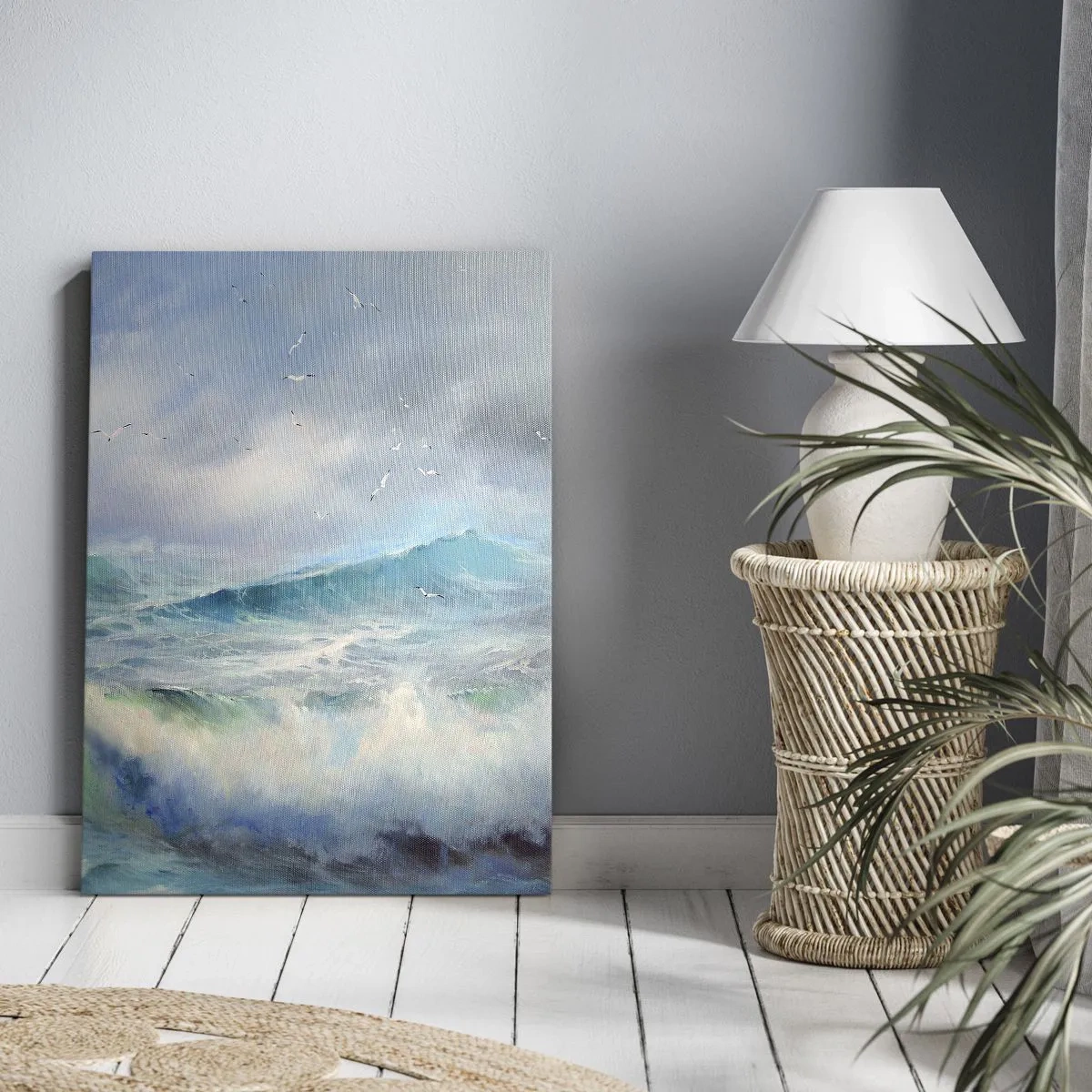 Obraz na plátně - „Vichřice zavyla triumfálně…“ - 55x100 cm