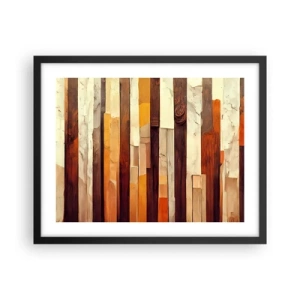 Plakát v černém rámu - Hymna lesních stromů - 50x40 cm
